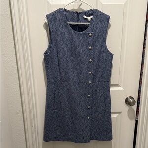 Veronica Beard Navy Sleeveless Mini Dress